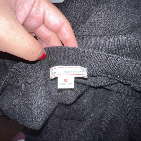 GAP Women's Wool Blend Buttondown Long Black Cardigan Sweater Size X Small - Picture 5 of 9